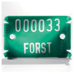 Plaquette Forestière Plastique Type 02